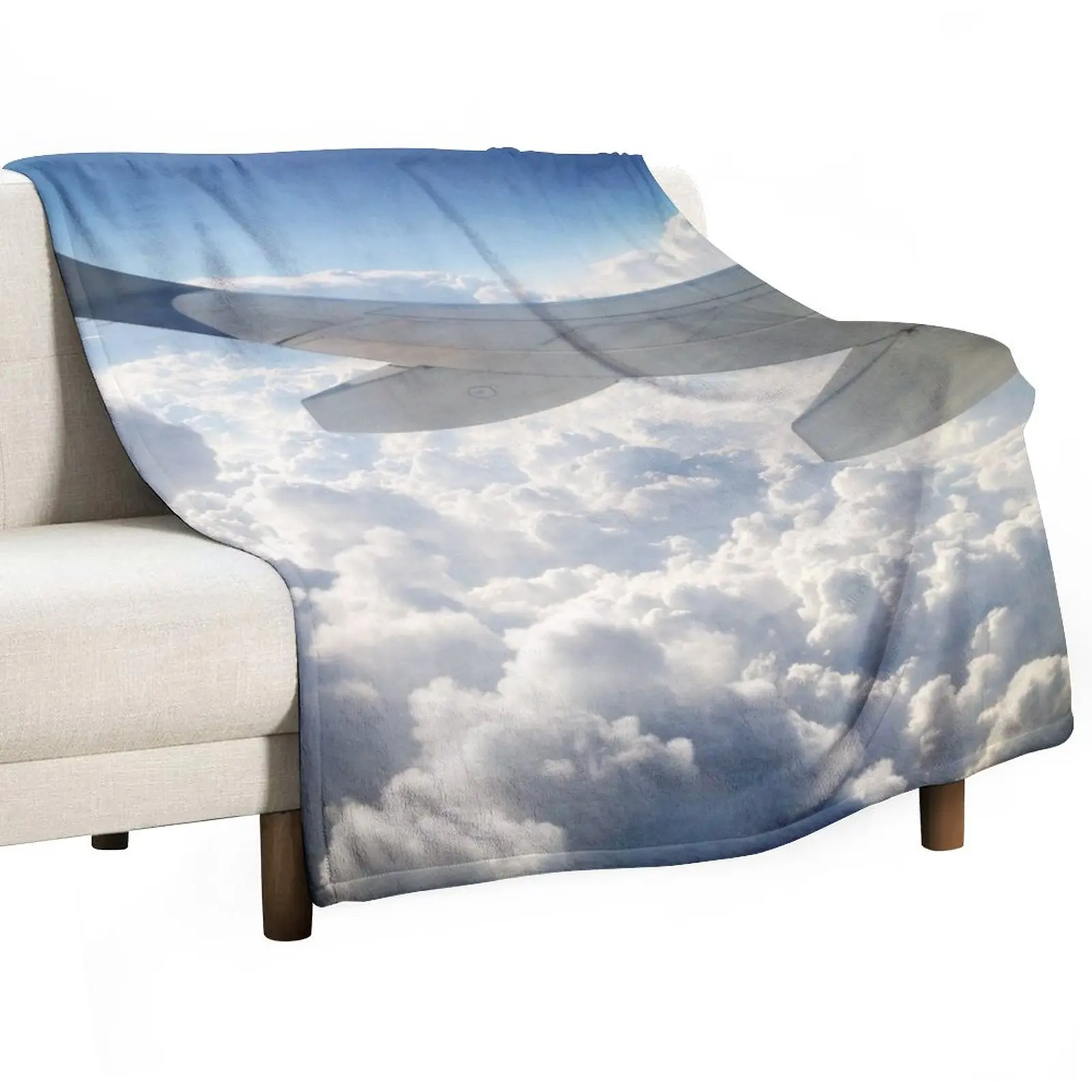 

Come Fly With Me Throw Blanket Soft Plaid Fluffy Shaggy Blanket