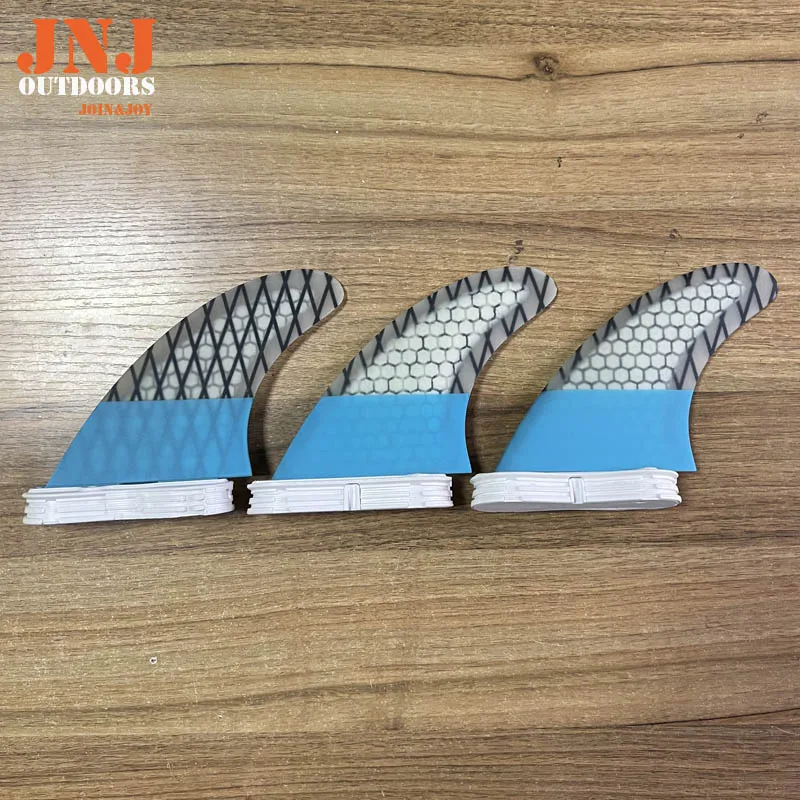 JNJ FCS II Fiberglass Surfboard Fins Mf Medium G5 Thruster