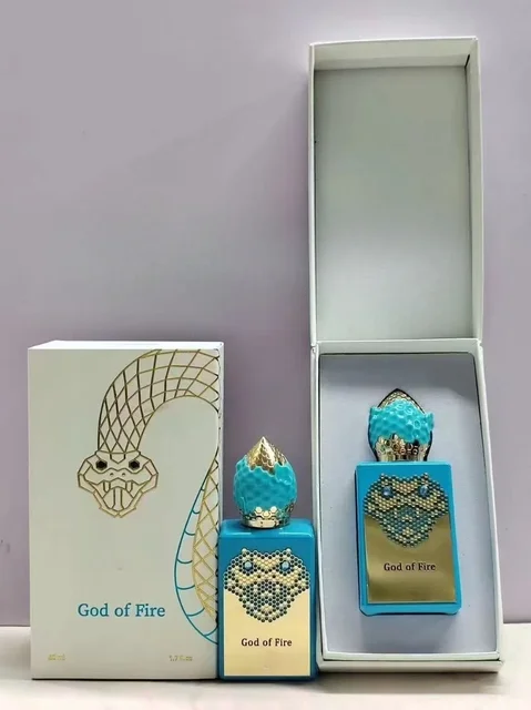 Parfums de Luxe Mixte Bois et Cèdre, Senteur Élégante, Parfum Femme, Dieu du Feu 50ml, Cologne Homme en Spray 1