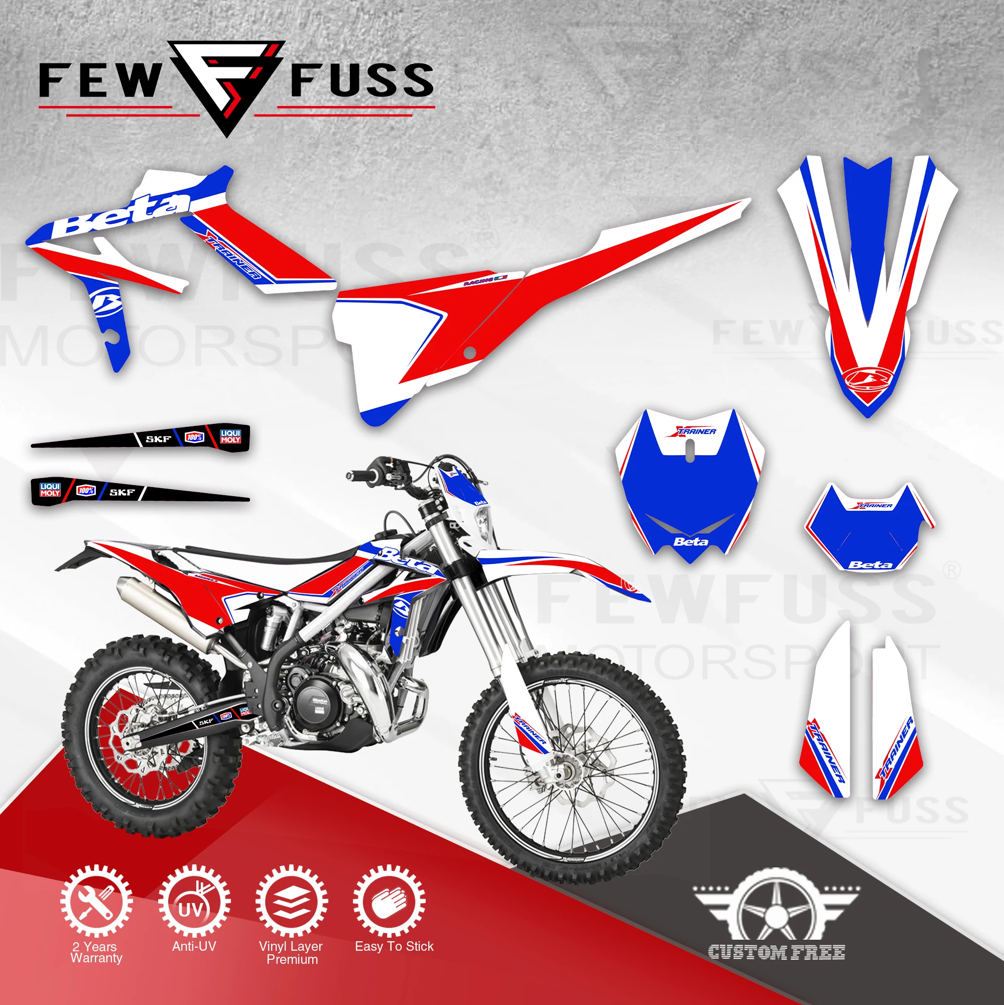 FEWFUSSCustomTeamGraphicDecalStickerKitForBETAXtrainer2020