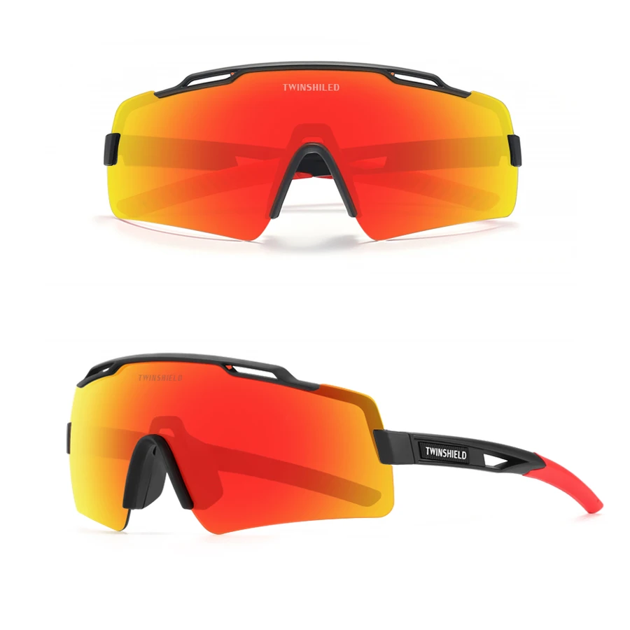 

TWINSHIELD Bicycle Glasses Cycling Riding Sunglasses MTB Runing Sports Eyewear Men's Mountain Bike Goggles Cycling Sunglasses