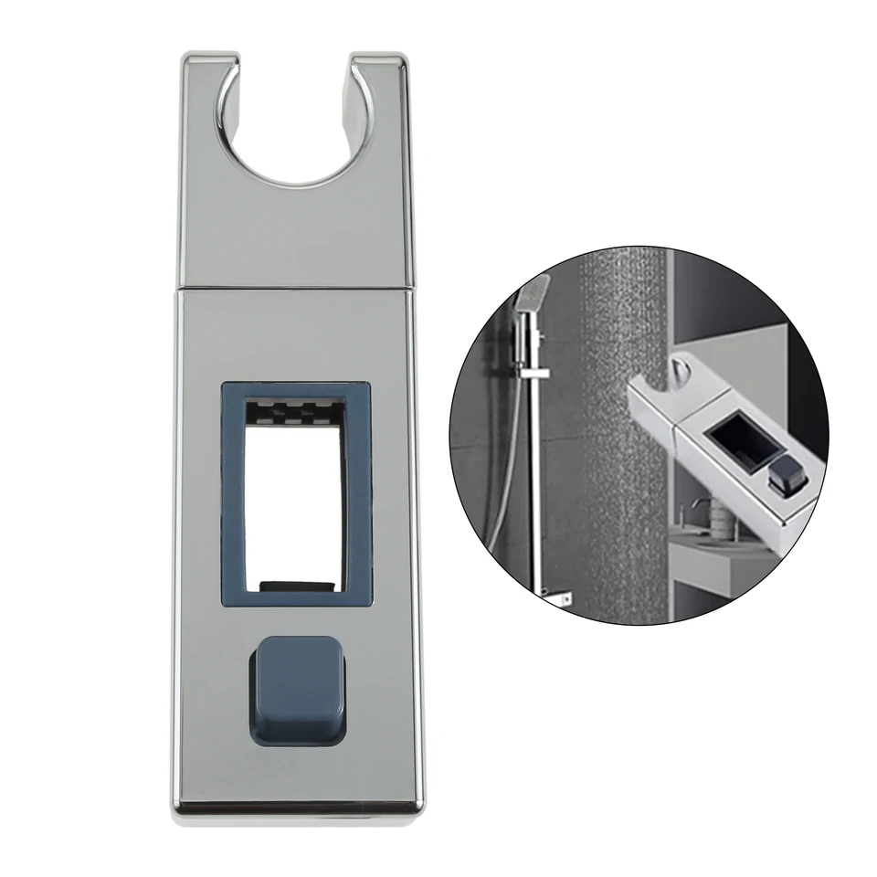Soporte Giratorio Para Cabezal De Ducha - Para Tubo Cuadrado 30x18 Mm, Ajustable En Altura, Cromo