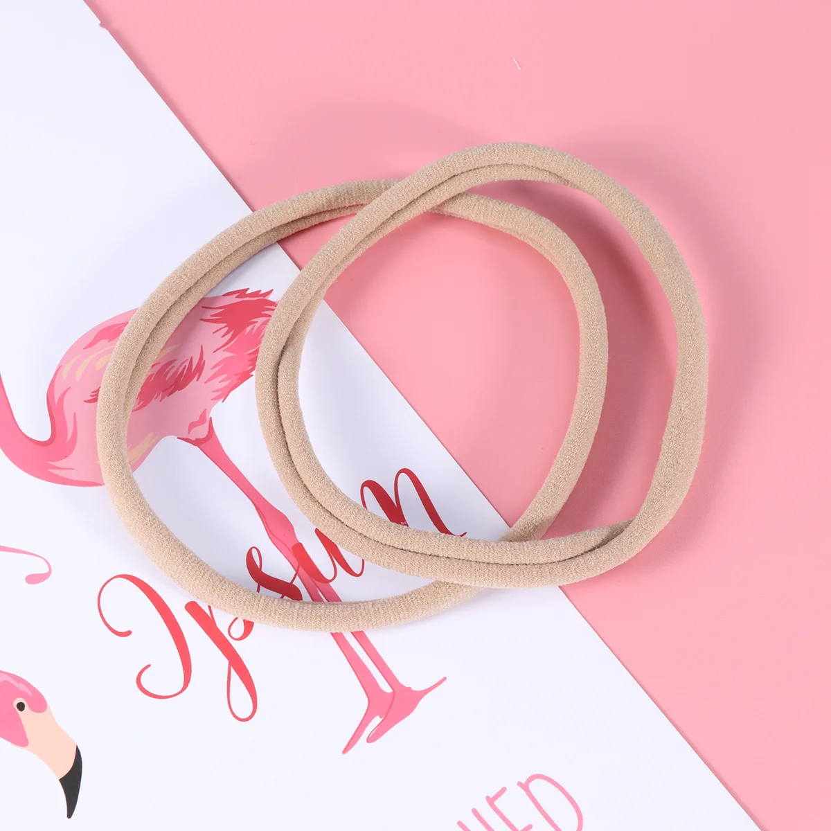 

20pcs Seamless Headband Elastic Nylon Headwear Hair Band for Baby Newborn Infant (Khaki)