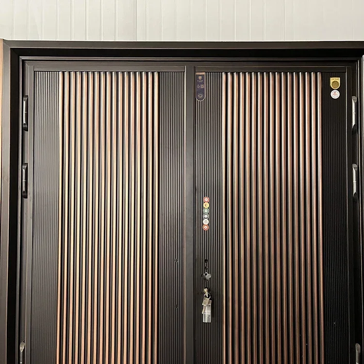 Iron Gate, Villa Garden Entrance, Stainless Steel Double Door, Size, Wear-resistant, Rust Proof and Waterproof