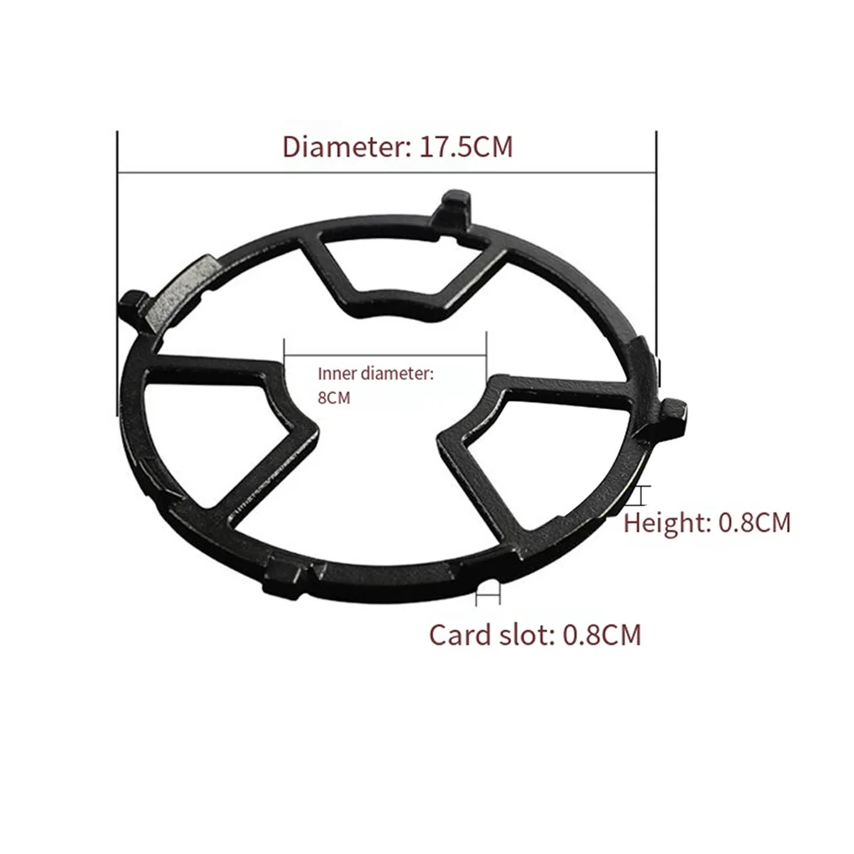 EEB-f10Pcs/Set 가스 쿠커 브래킷 쿡탑 선반 브래킷 가스 쿠커 선반 브래킷 냄비 홀더 우유 냄비 미끄럼 방지