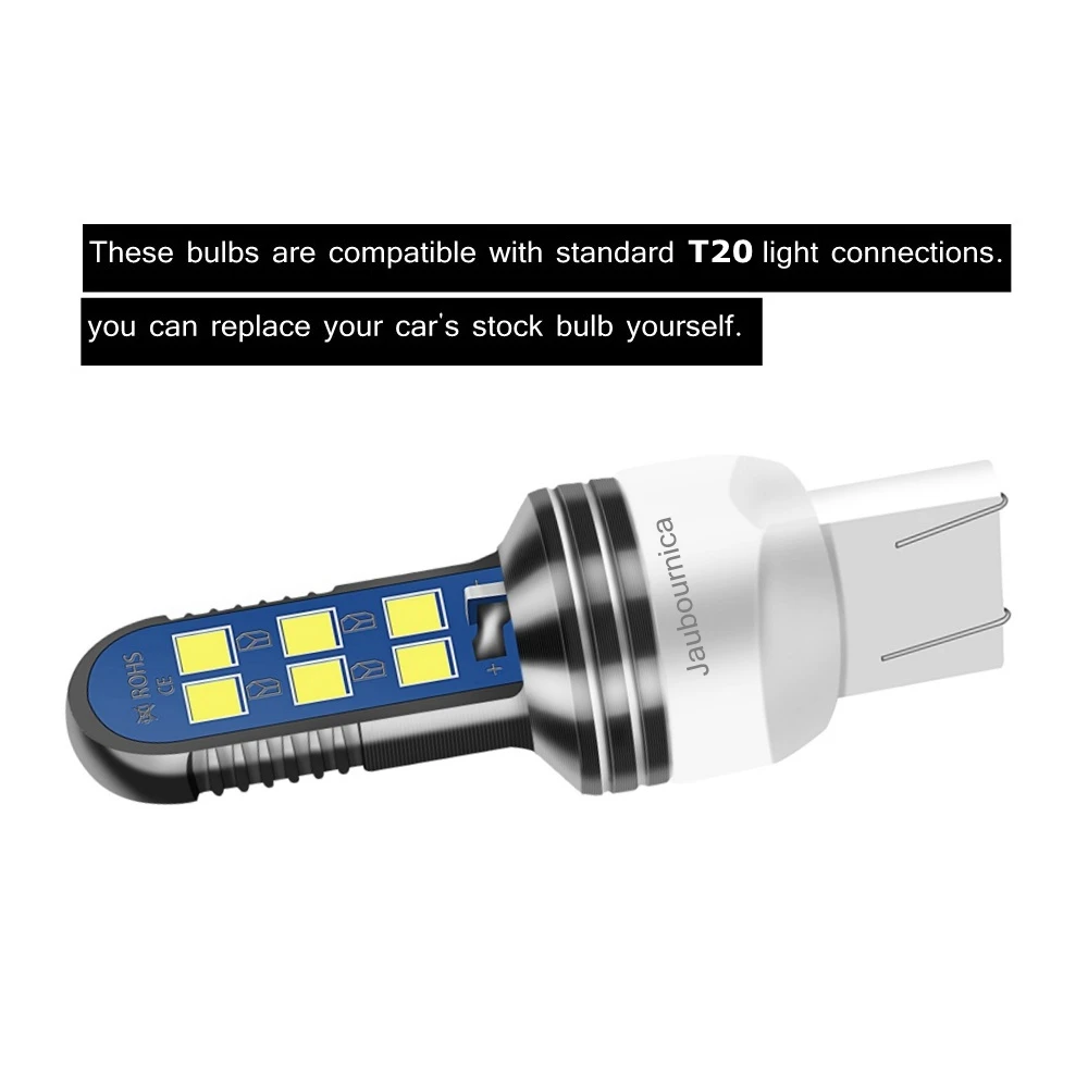 2PCS ο T20 7443 W21/5W 7440 W21W   LED ڵ 극ũ     ڵ    ȣ 12V 24V