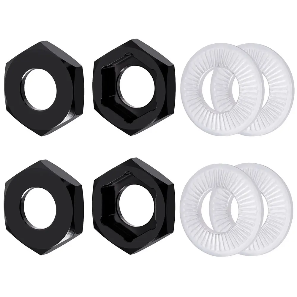 TRINOOD 4Pcs Alu 합금 휠 16 진수 어댑터 17mm  24mm/12mm  17mm 드라이브 허브 결합기 1/8 RC 크롤러 자동차 버기 트럭 부품