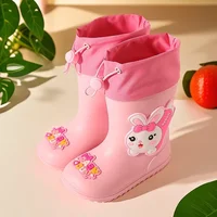 Children's Rain Boots Anti-Slip Waterproof Shoes for Boys And Girls Kindergarten Water Shoes Primary School Students