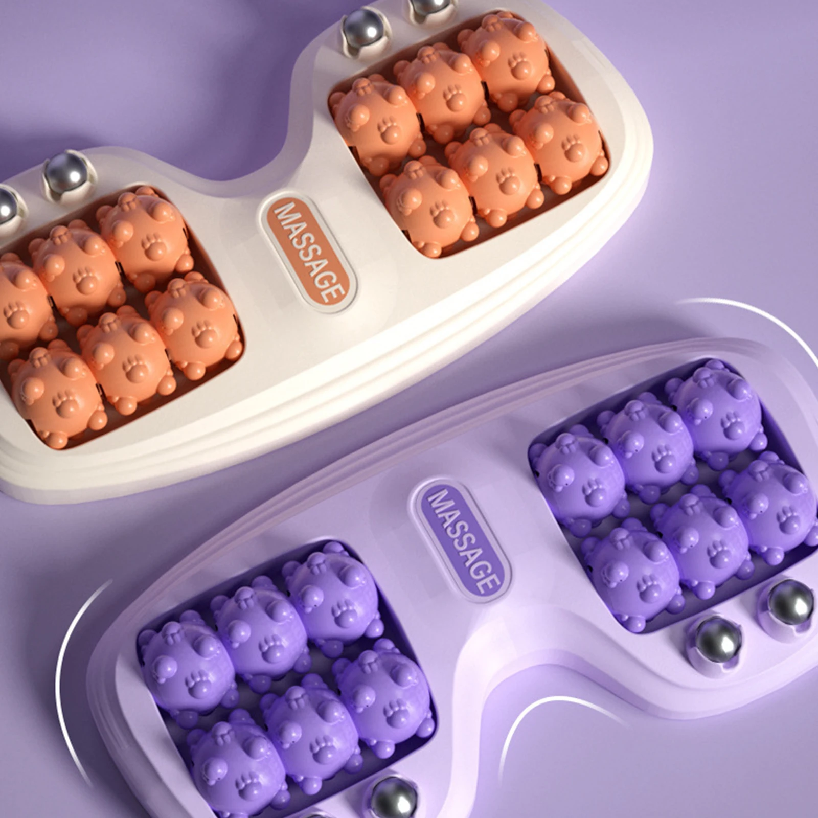 1PC Foot Roller Massager Foot Massage Magnetic Bead Roller Multi-Point Foot Massage Foot Therapy Rubbing Foot Massager Tri Color