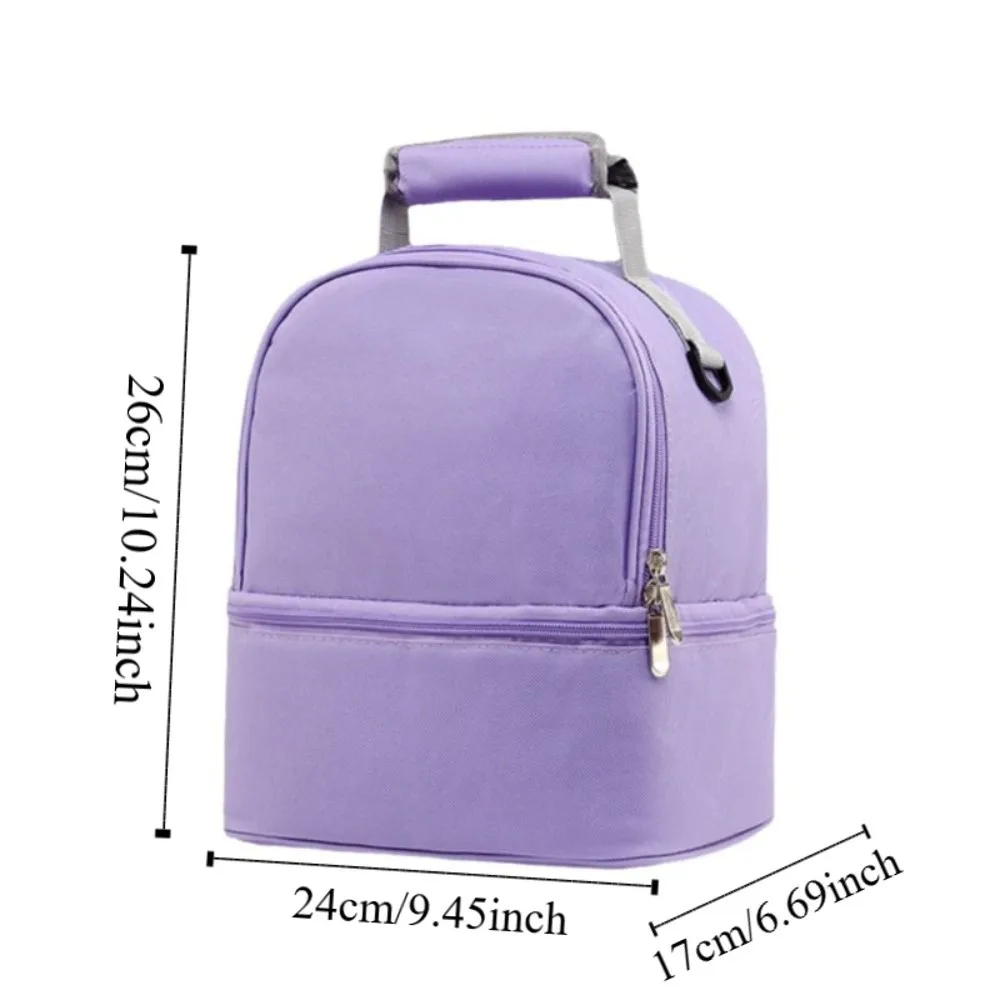 Nylon Insulation Mommy Backpack Milk Preservation Double Layer Baby Diaper Bag Multifunctional Large Capacity Mommy Shoulder Bag