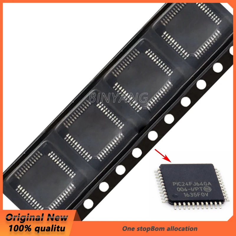 

(10piece) 100% New PIC24FJ64GA004-I/PT PIC24FJ64GA004 PIC24FJ64GA QFP44 IC