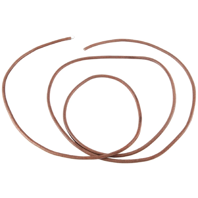 10Pcs Flat Leather Strip Cord Braiding String 0.5Mm Dark Brown Espresso Sewing Machine Belt Parts