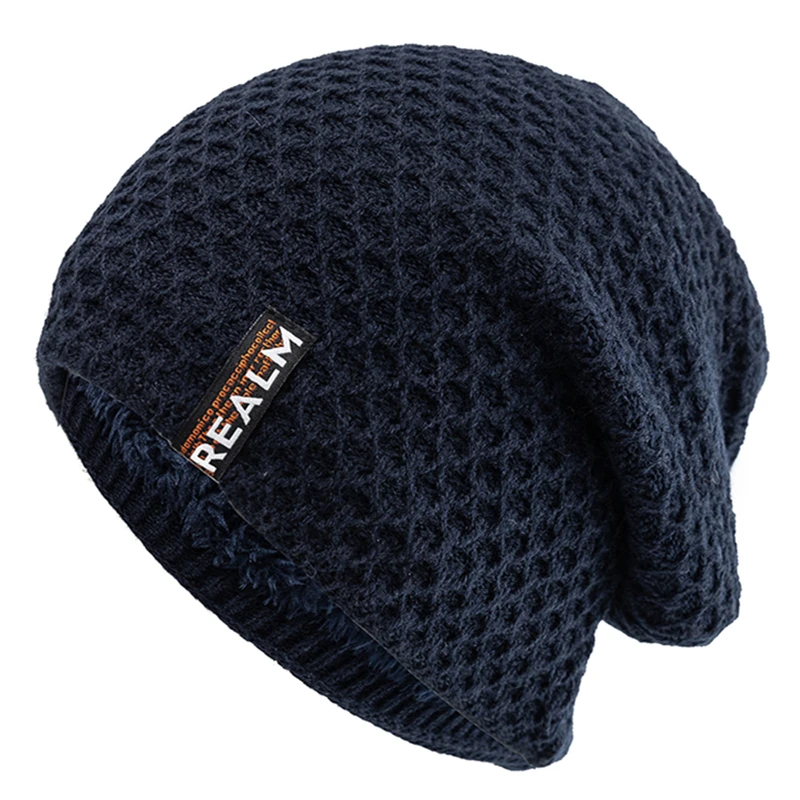 Berretto beanie in maglia per uomo e donna inverno e sci_voghion.com