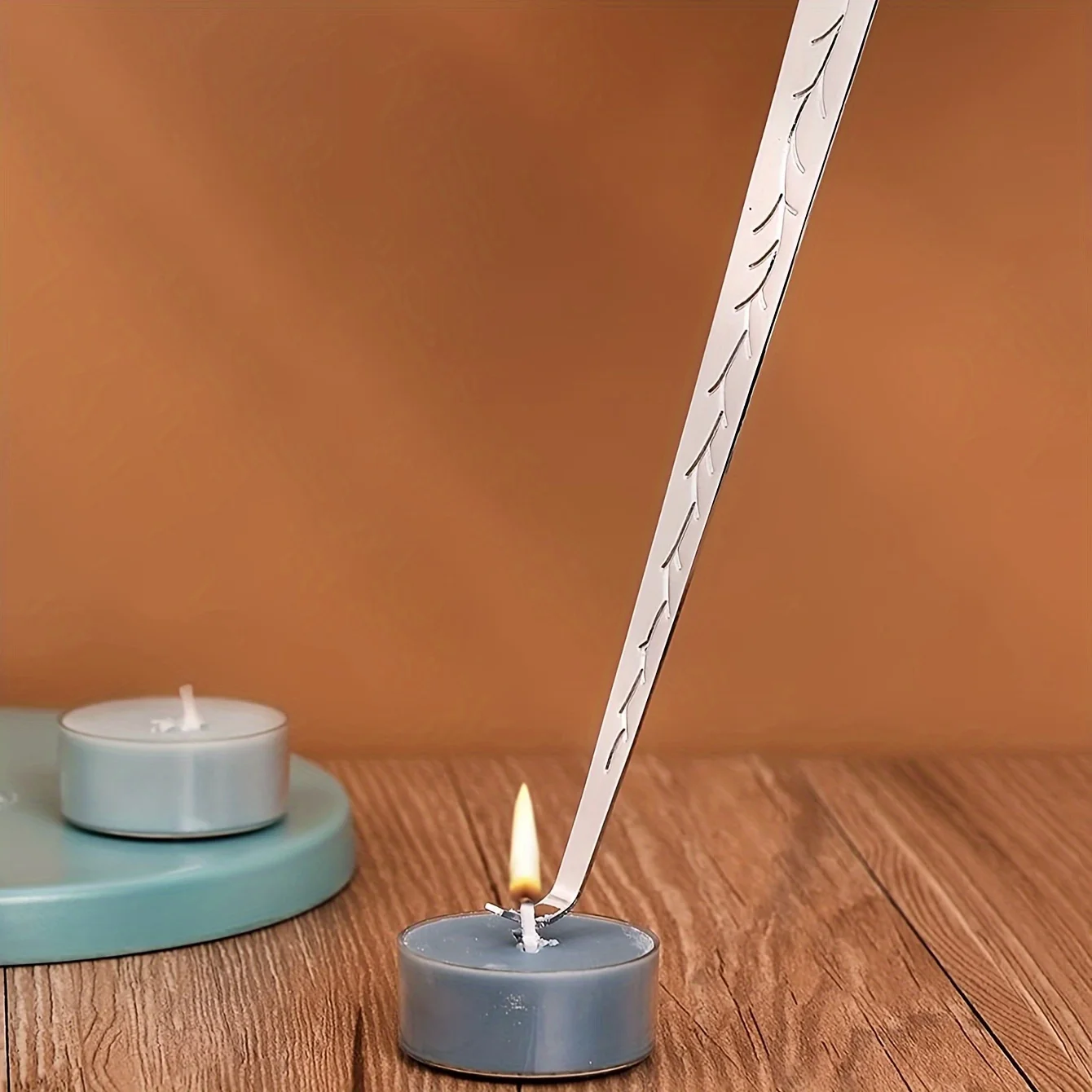 1pc Household stainless steel candle hook scented candle wick adjustment hook extinguisher tool candle wick trimmer