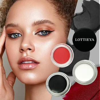 LOTTIEYA Super Waterproof Black Eyeliner Cream Long-lasting Eyeliner Gel Sweatproof Longwear Smooth Soft Eye Makeup Cosmetics - Thumbnail 3