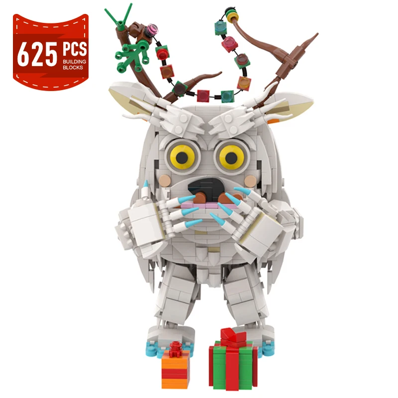 

MOC Christmas Gift Snow Monsters Yeti Model Building Blocks Winter Cute Action Figures Assemble Bricks Toys Xmas Birthday Gifts