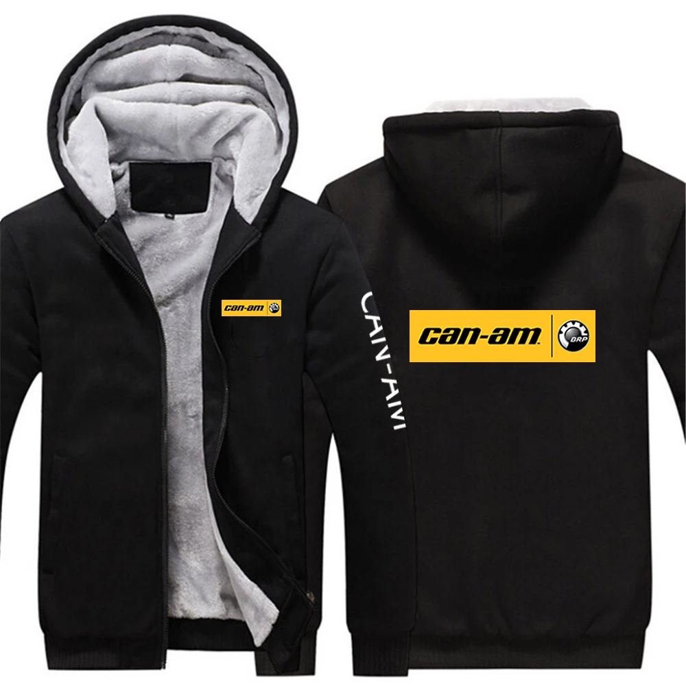 Can Am Spyder Moto Uomo New Winter Fashion Print Addensare Felpe Con Cerniera Cotone Warm Homme Giacche Uomo Tute Top Coat