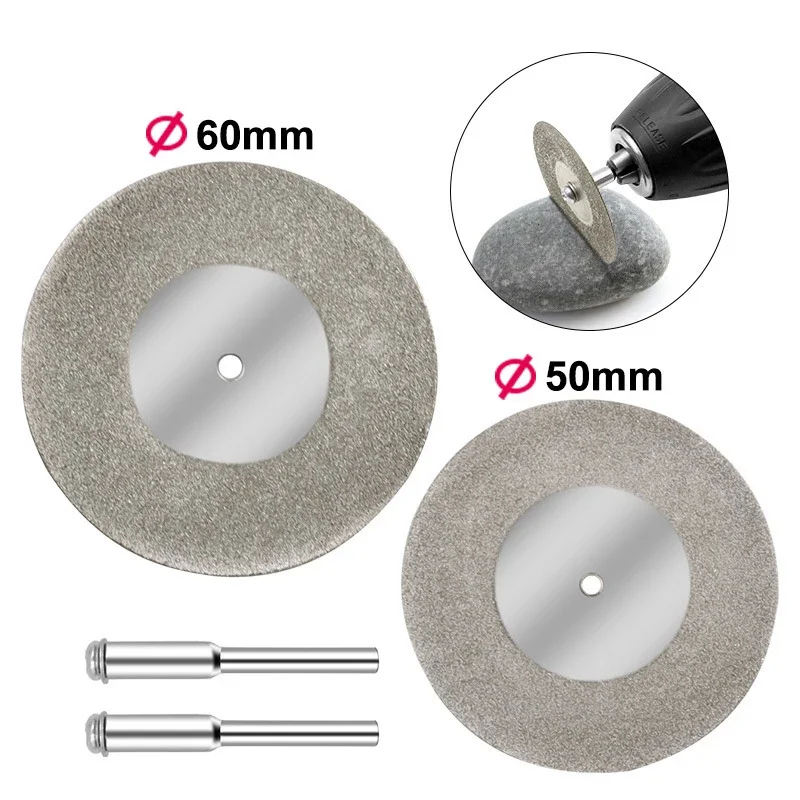 

Mini Diamond Cutting Disc Set for Dremel Rotary Accessories Circular Saw Blades Abrasive Grinding Wheels Disk Mandrel Power Tool