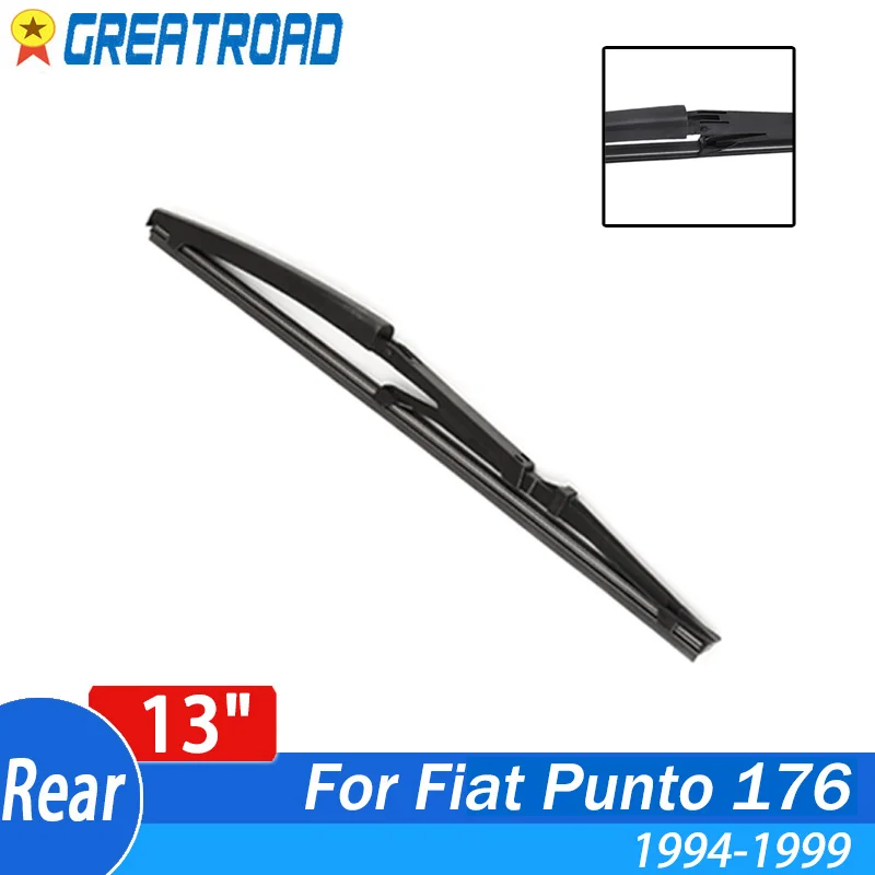 

Wiper 13" Rear Wiper Blade For Fiat Punto 176 1994 1995 1996 1997 1998 1999 Windshield Windscreen Rear Window