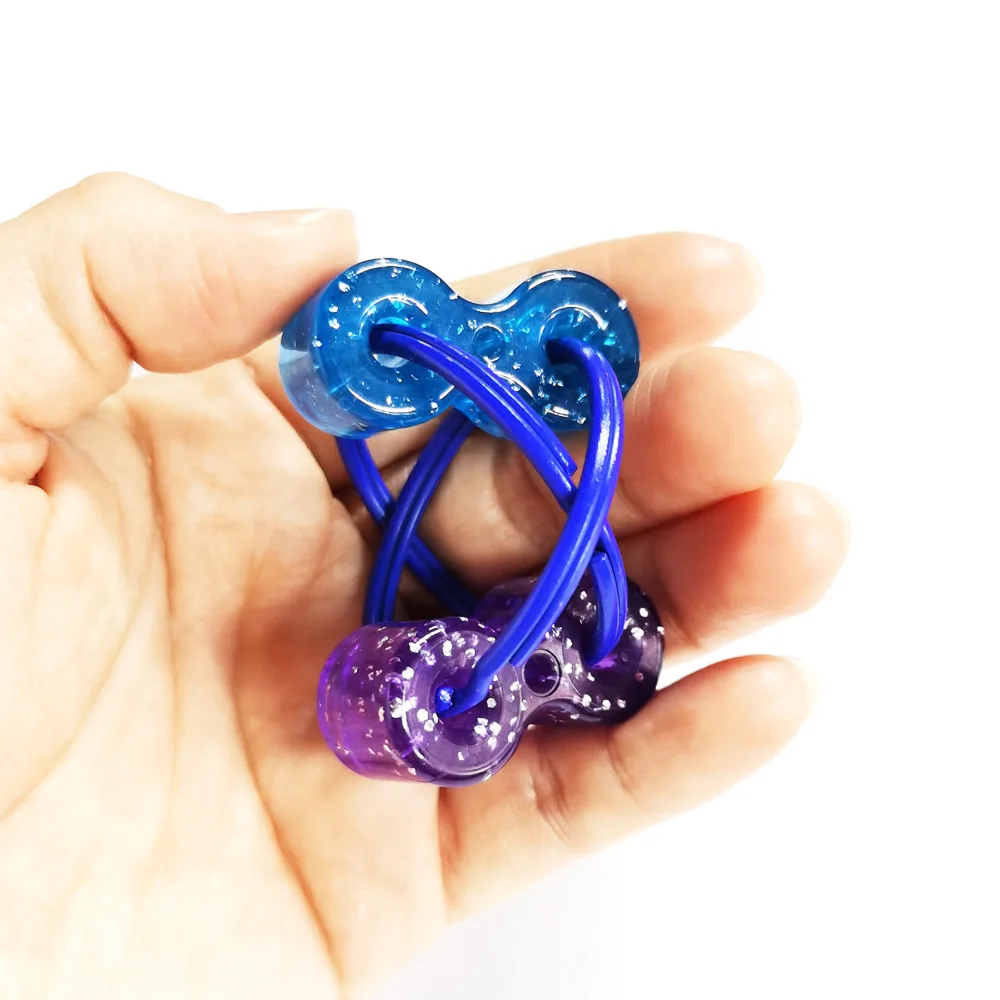 1 Pcs Fidget Finger Decompression Chain Spinner Sensory Toy Fun Keychain Give Children Best Enlightenment Birthday Gift ﻿