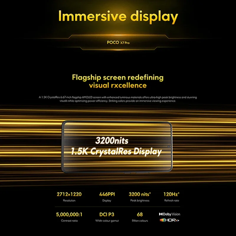 Global Version POCO X7 Pro Cellphone 256GB 512GB Dimensity 8400-Ultra 6.67" 120Hz Display 90W Charging 6000mAh 5G NFC 4