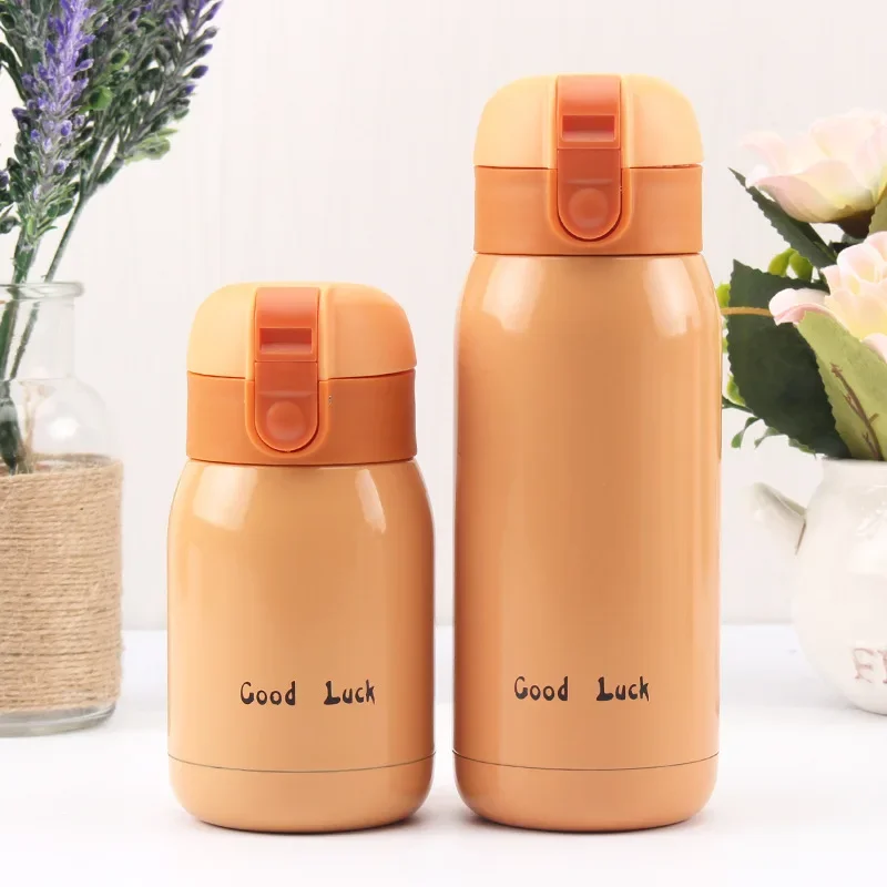 Mini termo de acero inoxidable para niños, taza de bolsillo de 200ml/360ml, termo  de café térmico, botella de agua caliente aislada, regalo - AliExpress