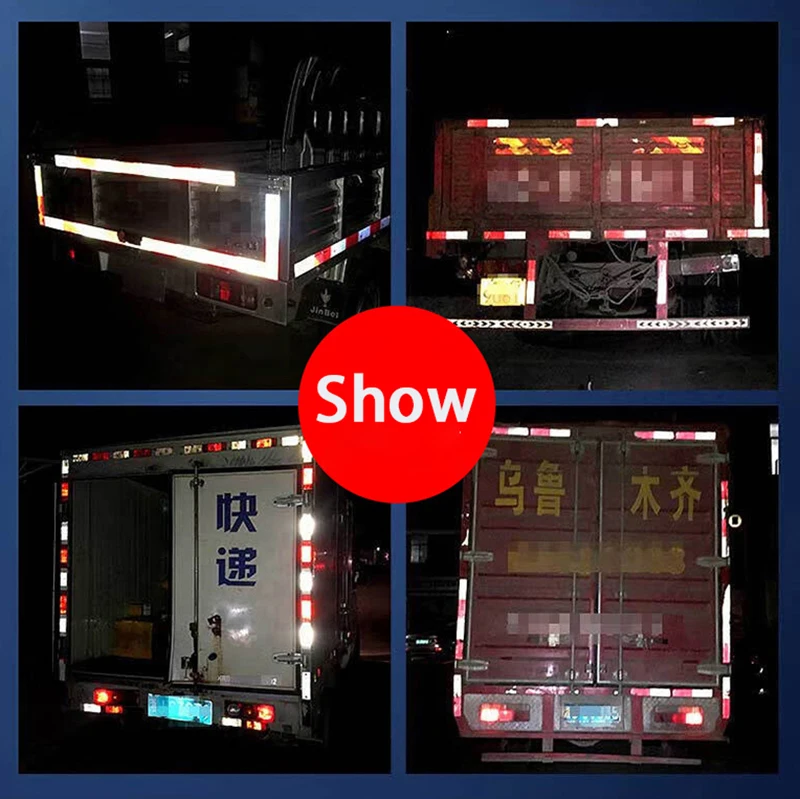 5cm 1/5/8/10/20m Reflective Tapes Reflectors Warning Tape Night Safety Sticker White Red Orange Green For Bicycle Car