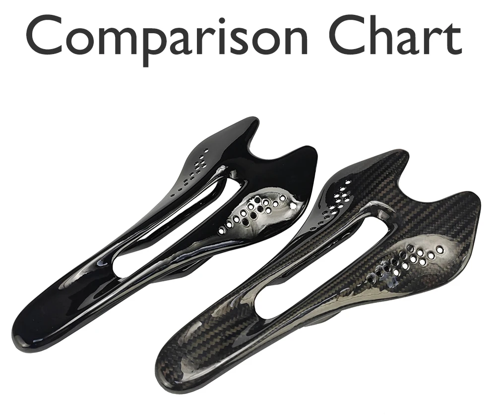 Unisex-Fahrradsattel aus Kohlefaser, Mountainbike-/Rennradsitz, Carbon-Schiene, K.3+, 242 x 122/132 mm, 3K, glänzend/matt/kein Logo und Logo – Detail 16