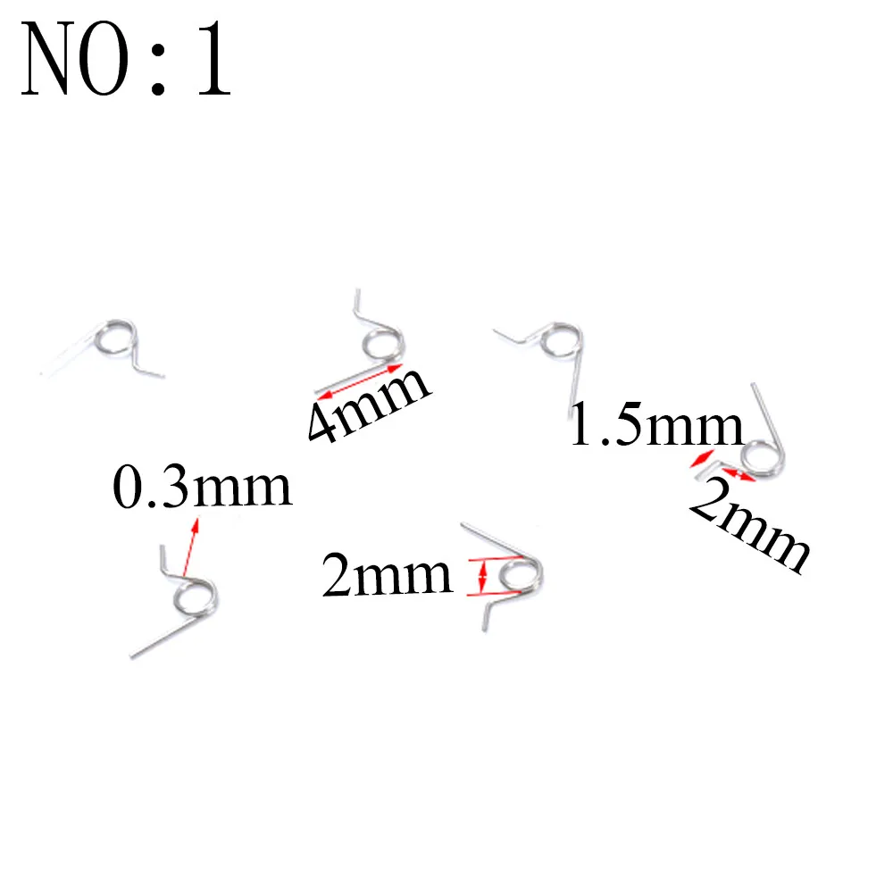 쥬얼리 작은 비틀림 용수철 와이어 직경 0.3 0.35, 0.4mm 스테인레스 스틸 용수철, 20 개