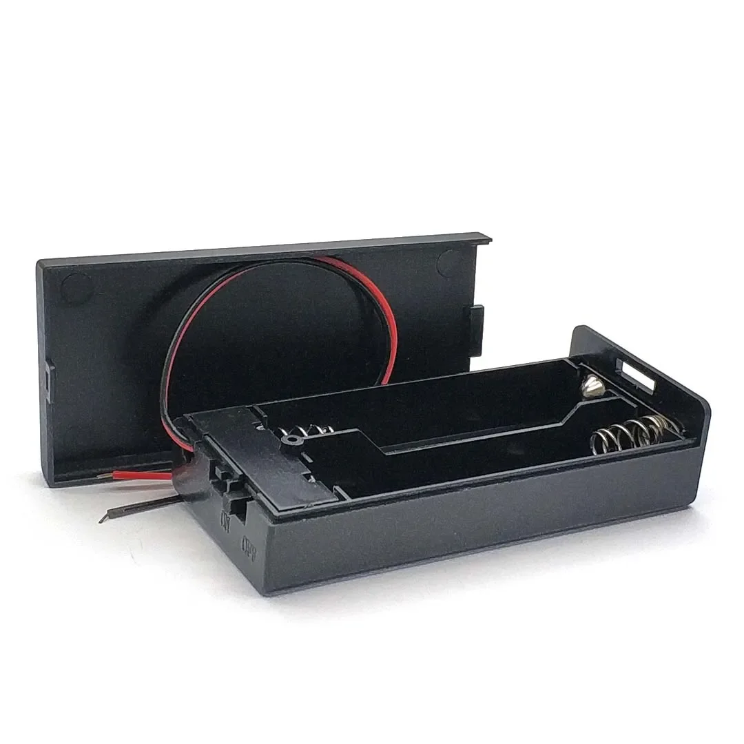 Battery Case Battery Storage Box Battery Holder Battery Box 18650 3.7V 2x18650 Batteries 2 Slots Container with ON/OFF Switch Output Voltage 7.4V