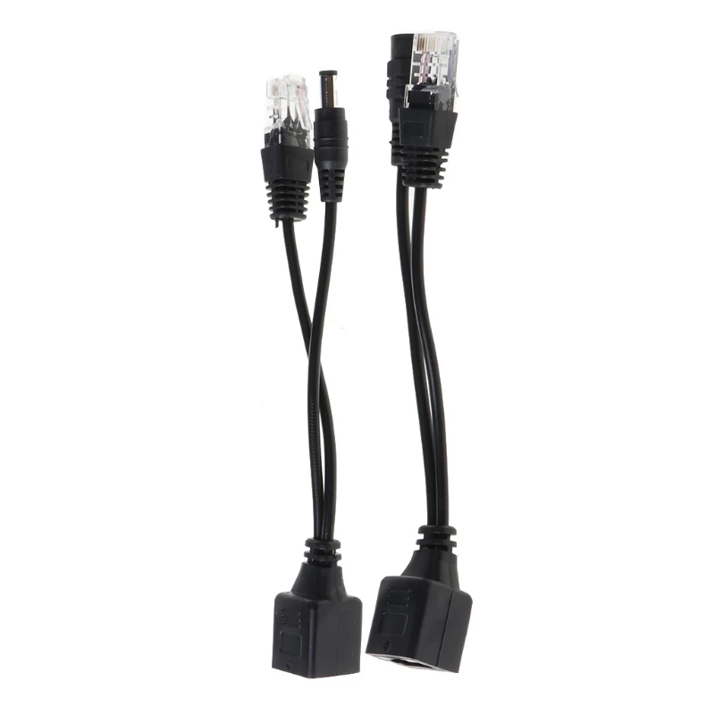 RJ45 Injector POE Splitter Adapter Cable  Passive Power Over Ethernet 12-48V