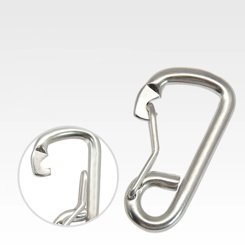 Accessory Carabine Brand New Camping 316 Stainless Steel Anti-corrosion Diving Hook Lightweight 80mm Portable Safety New