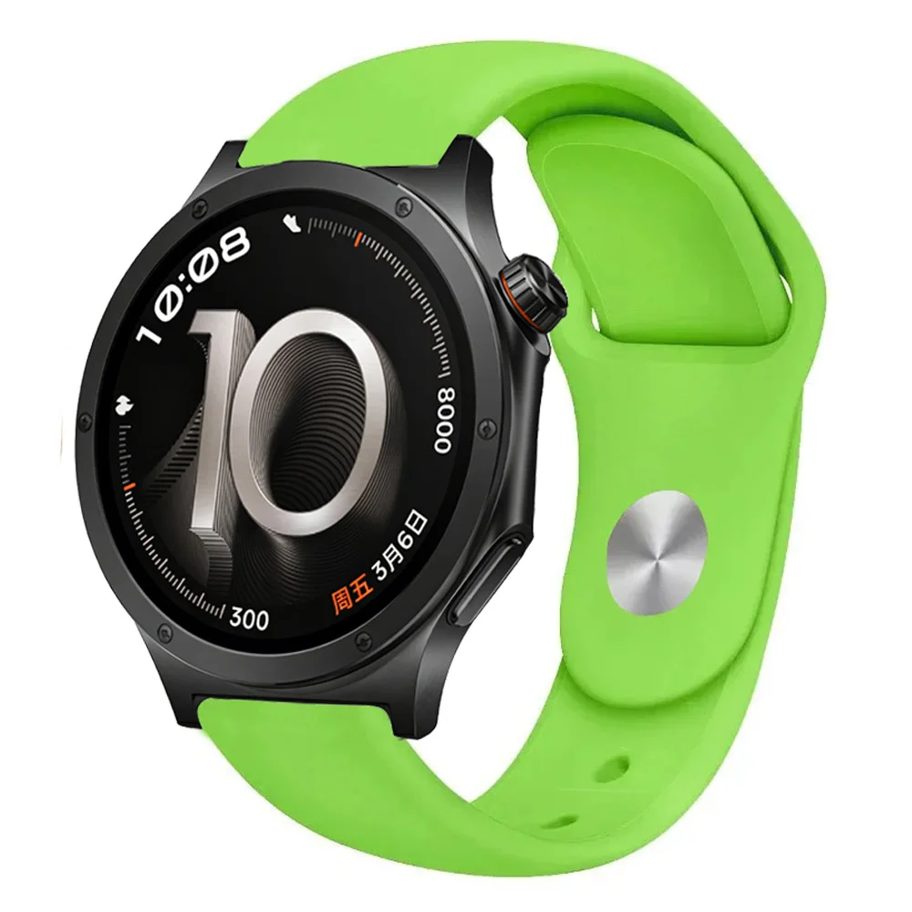 Soft Silicone Sports Strap, Breathable and Comfortable, 18/20/22mm
