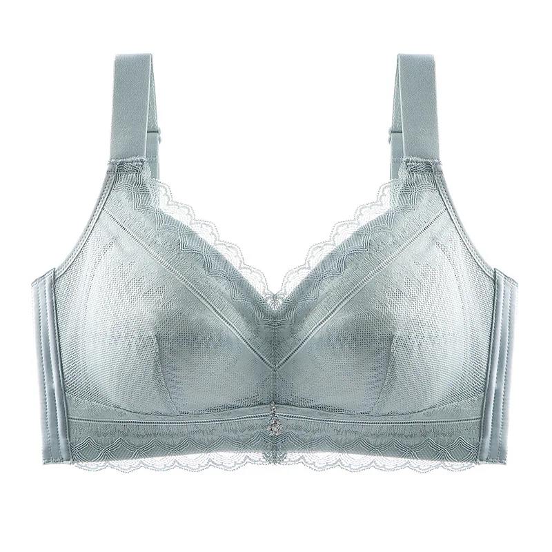 Sexy large size underwear women's bra thin without rims full cup ultra-thin DE cup  gathered bra