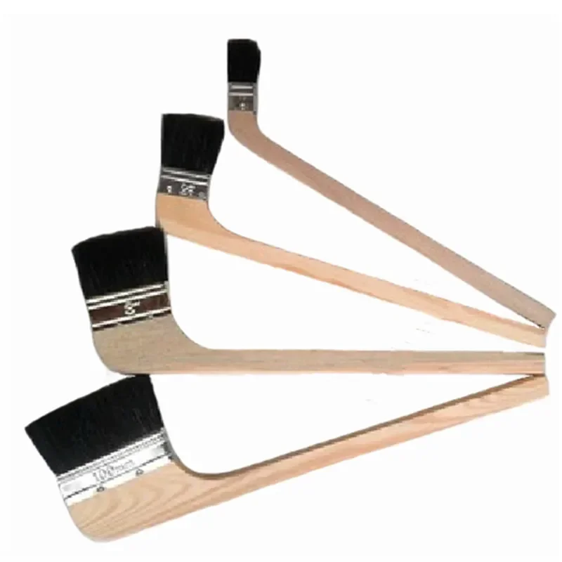 Wood handle brush Universal boar bristle brush Pen for Barbecue BBQ Oil Painting paint chip chalk gap dust remover cleaning tool