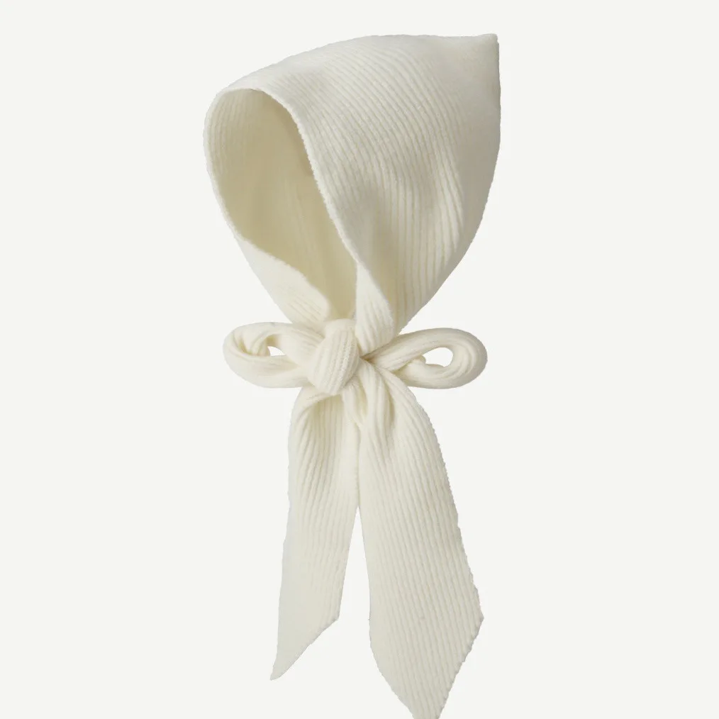 Korea Hat and Scarf Set Knitted Hooded Shawl Balaclava Hat Winter Thicken Keep Warm Scarf Wool Pullover Hat Gothic Accessories