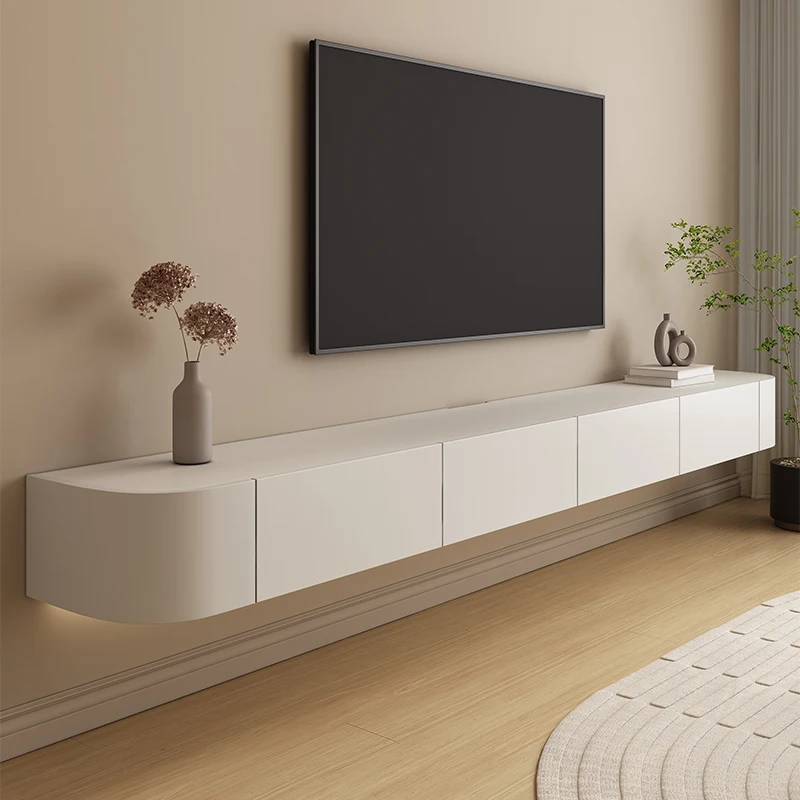 Hanging TV Modern simple wallmounted hanging solid wood TV