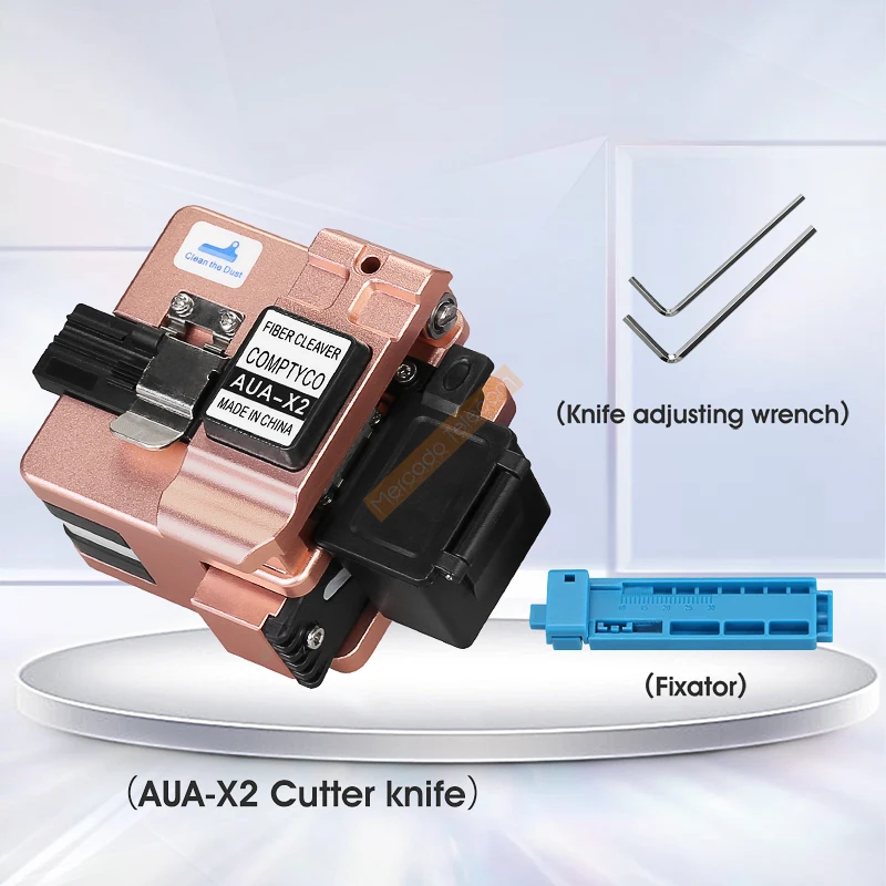 Fiber Optic Tool Kit with Fiber Fibra Optica Power Meter and 10mW Visual Fault Locator AUA-X2 Rose gold FTTH tool