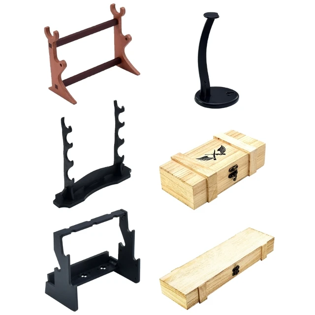 Kardállvány Kijelző Állvány Mágikus Pálca Tartó Fénykardok Kollekcióhoz Wakizashi Kések Dekorációk Kiváló Minőségű Új