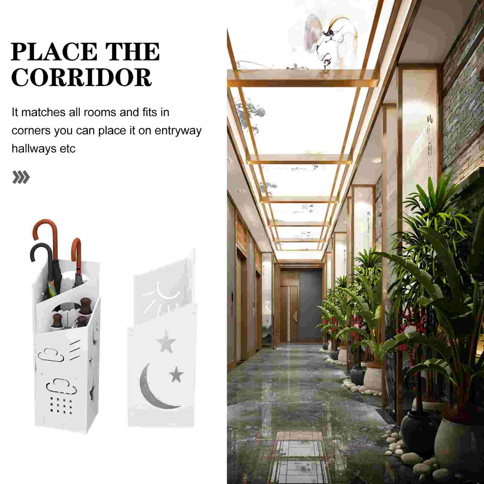 Umbrellas for rain storage rack folding stand long holder white classroom bucket