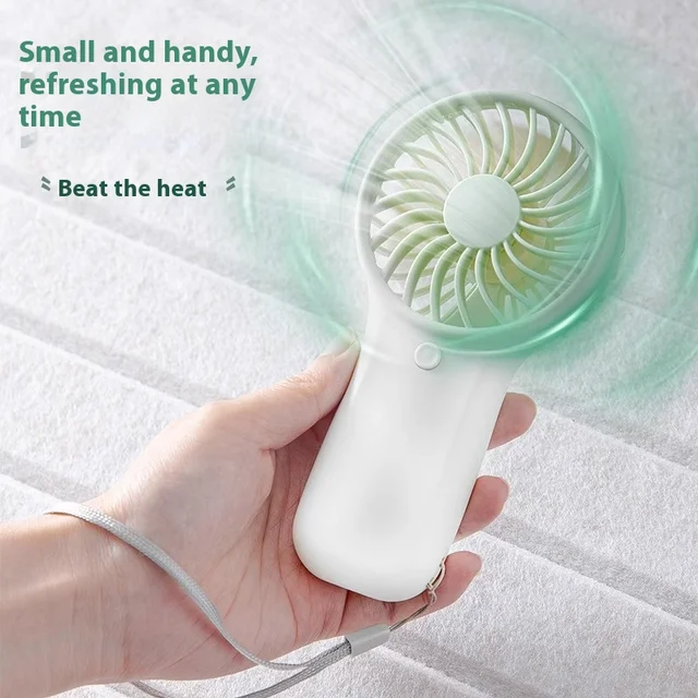 TML281-Charming Mini Hand Fan - Battery - Operated, Different Color Variations for Daily Use 5