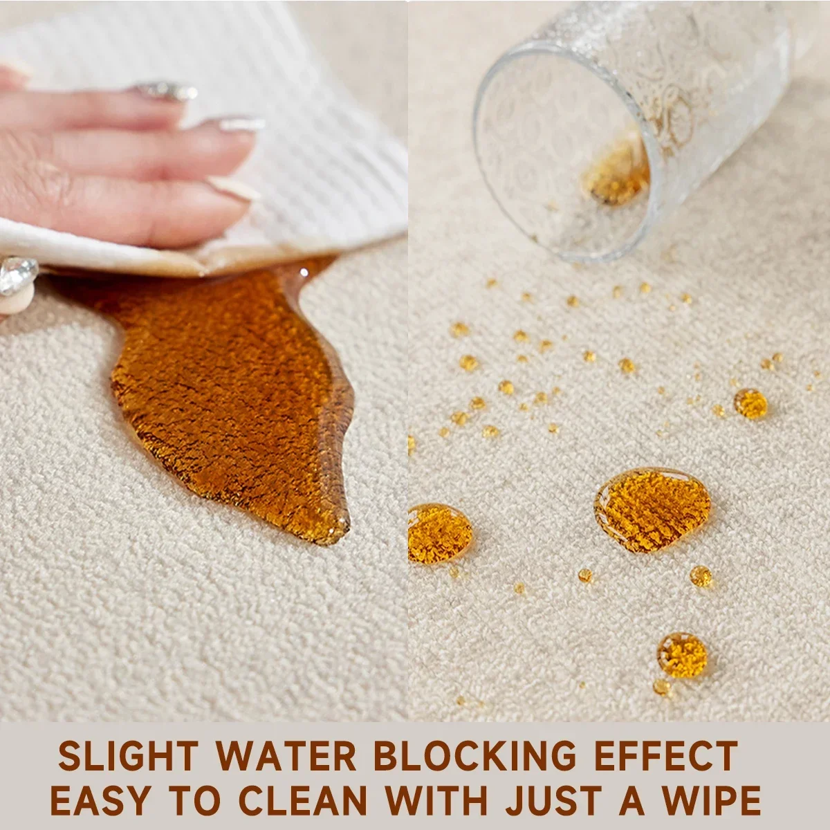 Living Room Carpet Waterproof Light Luxury High-end Floor Mat Bedroom Sofa Foot Mats High-density Short-pile Home Decoration Rug 5