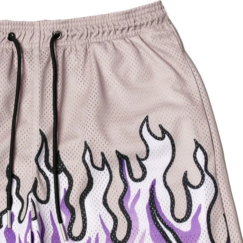 KI Fire Link Summer American Style Basketball Shorts Men's Sports Quick Dry Breathable Running Fitness Training Ball Pants