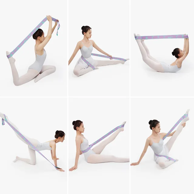 Yoga Elastic Band for Pilates Elastic Exercise Bands Resistance Physical Fitness Tension Belt Dance Gymnastics Girls Accessories 4