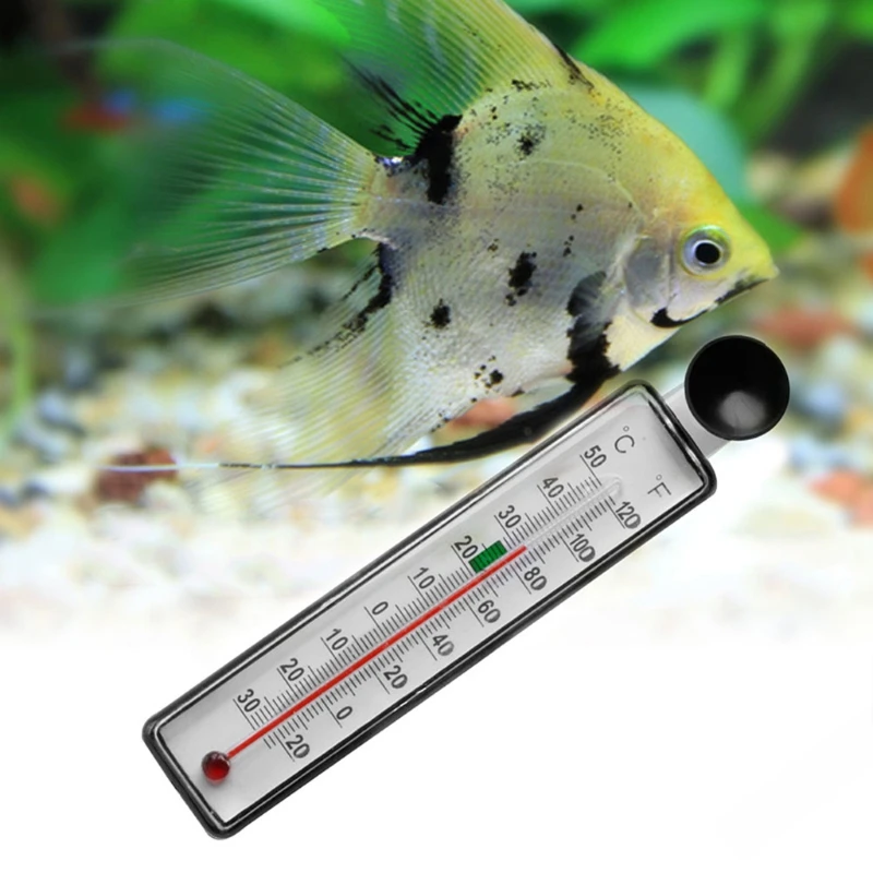 Aquarium Thermomete Digital Submersible Fish for Tank Thermometers with Suction
