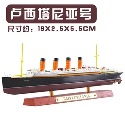 Elegant Alloy Ship Replica Ornament - Classics Luxury Cruises Collection (B)