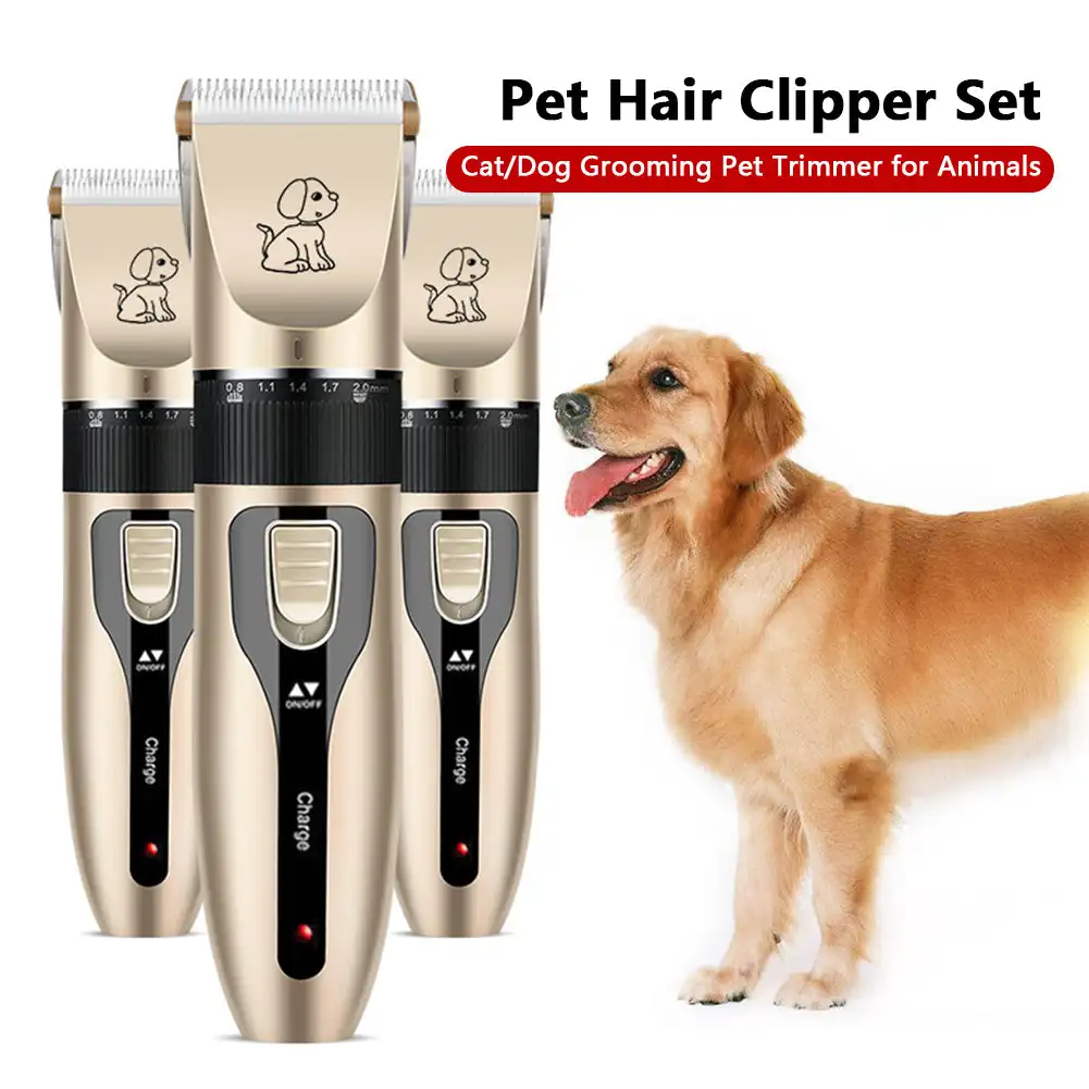 USB Rechargeable Pet Hair Clipper Professional Low Decibel Dog Trimmer Cat Shaver Animal Haircut Machine for Pets