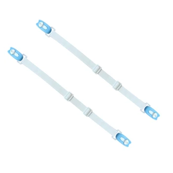 Set of 2 Bed Sheet Holder Adjustable Straps Kick Proof Design for Securely Holding Sheets on Mattresses and Cushions 1