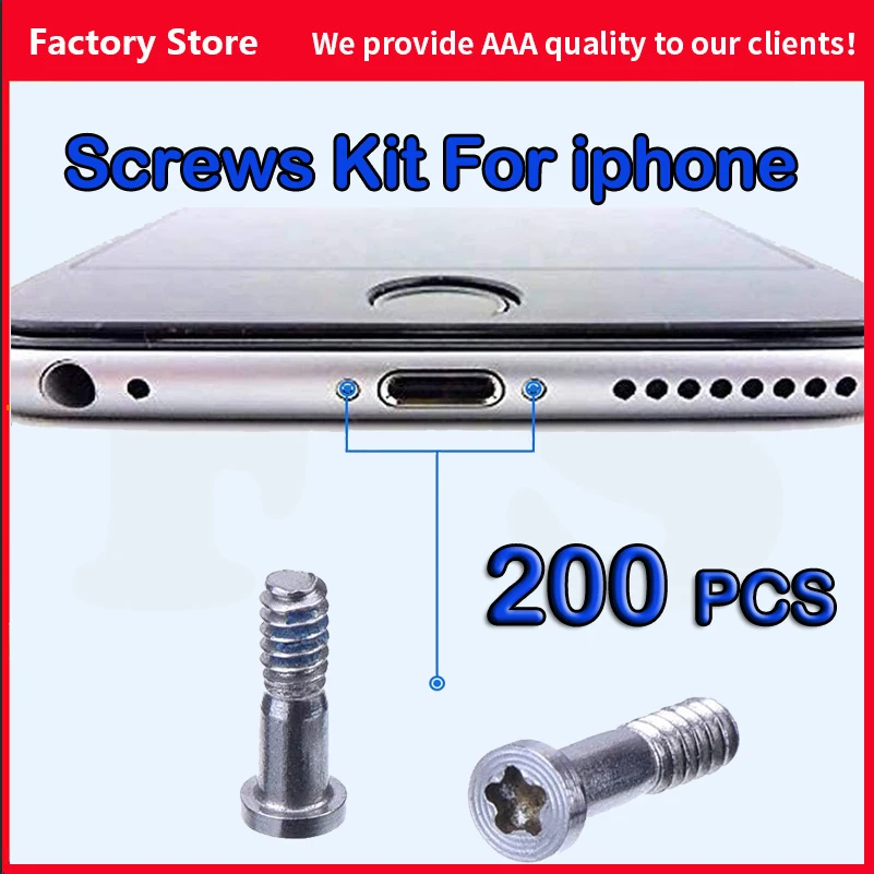 Voll Schrauben Set Für iPhone 6 6S 7 8 Plus X XS XR Max Reparatur Schrauben  Komplette Kit Unteren pentalobe Schrauben Ersatz Zubehör - AliExpress