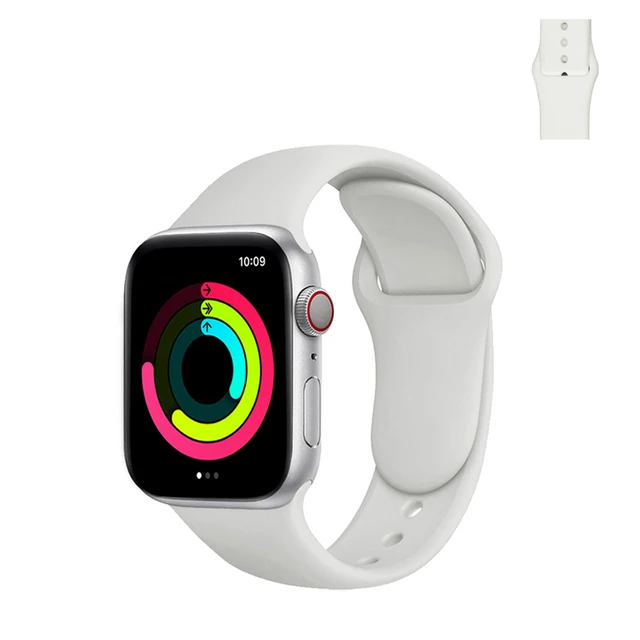 Sport Silicone Strap for Apple Watch Band 45mm 41mm 40mm 38mm Soft Bands Waterproof Wristbands for iWatch Series 7 SE6 5 4 3 2 1 10